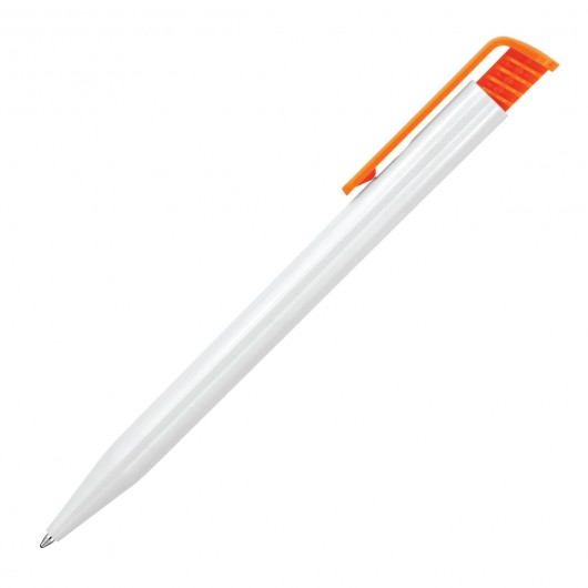 Dover Plastic Pens White orange